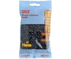 Hama Beads Hama - Midi karoliukai 1000 vnt. – juodi (380718)