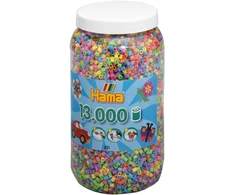 Hama Beads HAMA karoliukai - Midi - Pastelinių spalvų mišinys, 13.000 vnt. (211-50)