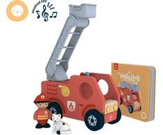 Hape - Riaumojanti gaisrinė mašina su garsu (87-3440)