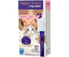 Feliway „Happy Snack“ – lašiša – 24 x 15 g