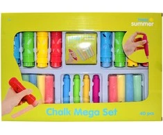 HAPPY SUMMER - Kreidos Mega rinkinys 40 vnt. (303202)