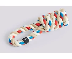 HAY - Dog Rope Toy Raudona, turquoise, off-baltas Ø8 x L29