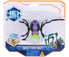 Hex Bots Šešiakampiai robotai – Skitter robotas – violetinė / žalia
