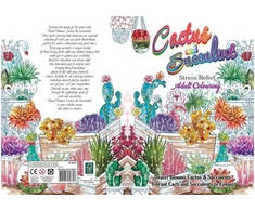 Hobby2You - Malebog A4 Cactus &amp; Succulent 32 sider (789872)