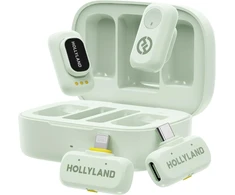 Hollyland - LARK A1 mikrofonai su USB-C+ Lightning - Mint Žalias
