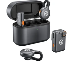 Mikrofonas Hollyland LARK M2S Mini Combo wireless lavalier microphone, star pilka