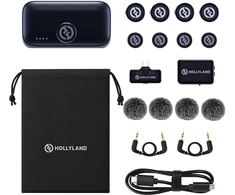 Hollyland - Lark M3 Combo 4TX&amp;2RX USB-C and Camera RX and 4 x Wireless Microphone