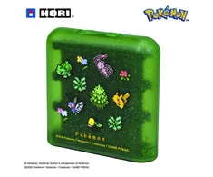 HORI - 24 žaidimų kortų dėklas - „Pokémon Pixel Žalias“ - „Nintendo Switch 2“