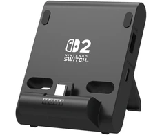 HORI - dvigubas USB „PlayStand“, skirtas „Nintendo Switch 2“ - tamsiai pilkas