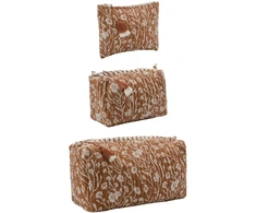 Kelioninis House Doctor - Toiletry Bag - Terracotta - Off-baltas and terracotta