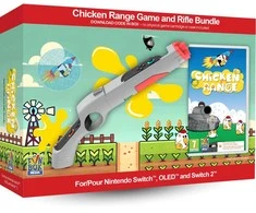 „Imp Tech Chicken Range“ žaidimas – (kodas dėžutėje) su šautuvų rinkiniu „Nintendo Switch 2“