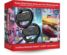 „Imp Tech Super Street: Racer“ žaidimas su dvigubais lenktyniniais vairais ir „Nintendo Switch 2“ konsolei
