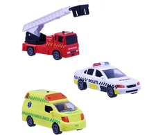 Impulse Toys „Motor 112“ – gelbėjimo transporto priemonės su traukimo įtaisais ir šviesomis bei garsu (3 vnt.) (I-1600006)