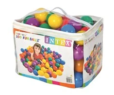 Amo Toys Intex Small Fun Balls PE, PVC, krepšys, 100 vnt, 8 cm