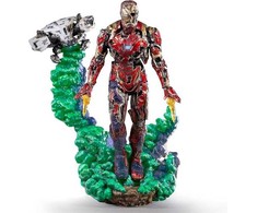 „IronStudios“ – „Marvel Spider-Man Toli nuo namų: Prabangi BDS 1:10 meno statula – „Iron Man Illusion“