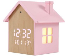 iTotal - Birdhouse žadintuvas - pastelinės rožinės spalvos