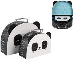iTotal - Dovanų dėžutės su rankena - Pandastic - 2 vnt. rinkinys (XL2875)