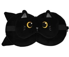 Itotal Pagalvė su miego kauke Juodas CAT