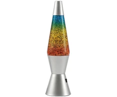 iTotal - Spaceship LED Glitter Lamp - Sidabrinis base and rainbow glitter (XL3340)