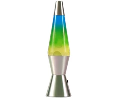 iTotal - Spaceship LED Lava Lamp with Chrome Base - Geltona/Mėlyna (XL3322)