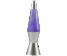iTotal - Spaceship LED Lava Lamp with Sidabrinis Base - Violetinė (XL3325)
