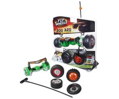 Jakks Pacific, 4 padangos + turbo paleidimo mechanizmas, Jakks Pacific, smagračiai ratai, žalia, berniukams, 8+ metai