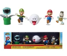 Jakks Pacific Super Mario - Boo - 6cm Figurine 5-pack - Boxset Exclusive (400872)