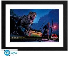 JURASSIC PARKAS – įrėmintas spaudinys „Alan Grant vs T-Rex“ (30x40) x2