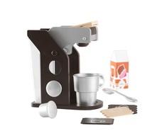 Kidkraft Espresso Coffee Set, Dziewczynka, Juodas, Sidabrinė, Baltas, 160 mm, 70 mm, 180 mm, 1kg