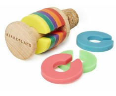 Kikkerland – Rainbow Wine Rings + Stopper (BA91)
