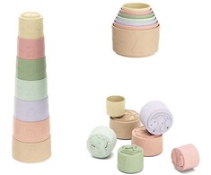 Kinder And Kids Kinder ir vaikams - minkšti guminiai sudedami silikoniniai puodeliai, 32 cm - (K30008)