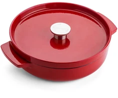 KitchenAid - KA-CI negilus ketaus puodas su dangčiu - „Empire Raudona“ - 26 cm