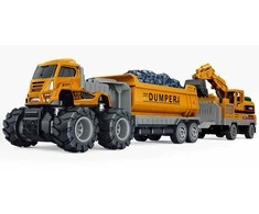 KLX - Die-cast dumper w/hangers, excavator &amp; friction (534676)