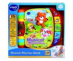 Vtech – kūdikių muzikos knyga su vaikų dainomis (danų k.) (950-166732)