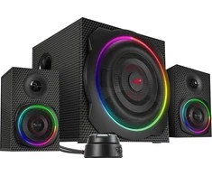 Kompiuterio kolonėlės Speedlink - GRAVITY CARBON RGB 2.1 garsiakalbių sistema