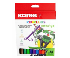 Kores – kūginiai žymekliai – 12 vnt. pakuotėje (729043)