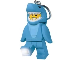 LEGO – raktų pakabukas su šviesos diodu – „Shark Suit Guy“ (4006036-LGL-KE155H) 4006036-LGL-KE155H