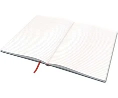 Užrašų knygelė LEITZ Cosy B5, kietas viršelis, linijomis, aksominės pilkos spalvos