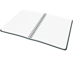 Sąsiuvinis Leitz Cosy, B5, Soft Touch viršelis, su spirale šone, langeliais, aksominės pilkos spalvos