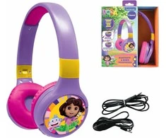 Friends Lexibook - 2 in 1 foldable Dora Headphones (HPBT010DOR)