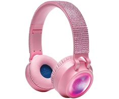 Lexibook - 3D Rožinė Strass design Bluetooth® ir su laidu sulankstomos Ausinės (HPBT015PK)