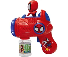 Lexibook - Elektroninis burbulų šautuvas „Spidey His Amazing Friends“ su 3D figūrėle ir šviesos bei garso efektais (PRB30SP)