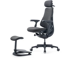 LiberNovo - Ergonomic Dual-Layer Footrest (for Omni Gen) - Graphite - Gray