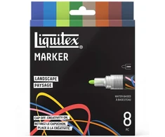 LIQUITEX - Marker Landscape Set 2mm x 8pcs Ass. (840197)