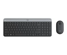 Logitech MK470 Slim Wireless Combo, belaidė klaviatūra ir pelė, Nordic išdėstymas, Balta