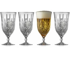 Lyngby Glas - krištolinės Melodia alaus taurės - 40 cl - 4 vnt. rinkinys