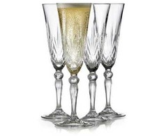 Lyngby Glas – Crystal Melodia šampano taurė – 16 cl – 4 rinkinys