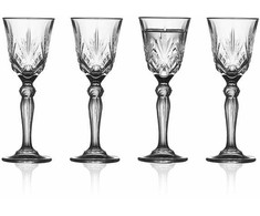 Lyngby Glas - krištolinės Melodia taurės - 5 cl - 4 vnt. rinkinys