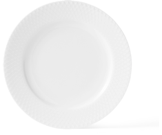 Lyngby Porcelæn - Rhombe Baltas desertinė lėkštė - Ø21 cm