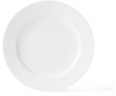 Lyngby Porcelæn - Rhombe Baltas desertinė lėkštė - Ø21 cm